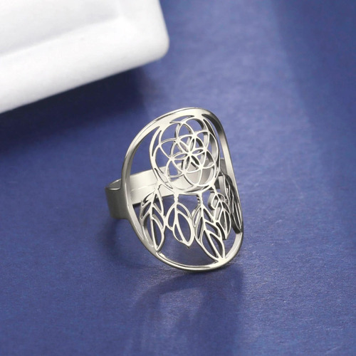 Anillo Atrapasueños Protección Para Hombres Ajustable Acero