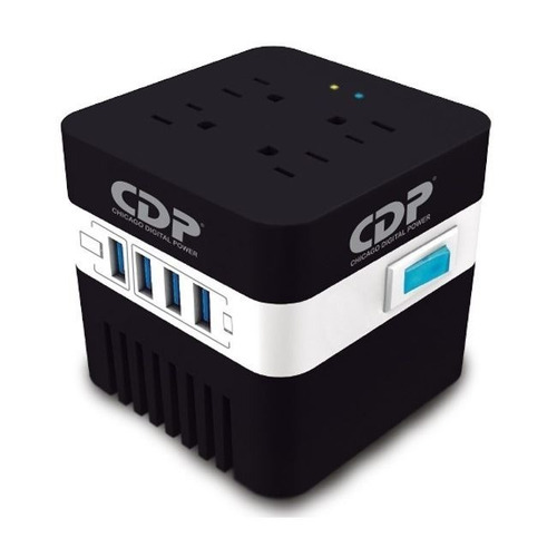 Estabilizador Cdp Ru-avr604i 600va/720w 4 Salidas 4 Port Usb