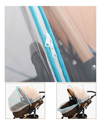 (bk) Carrinho De Bebê Mosquito Net Summer Mesh Fly For Pr