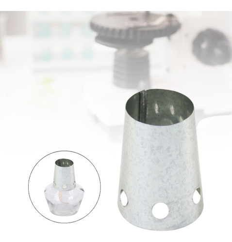 Mini Lámpara De Alcohol Equipo Experimental Pequeño Plata