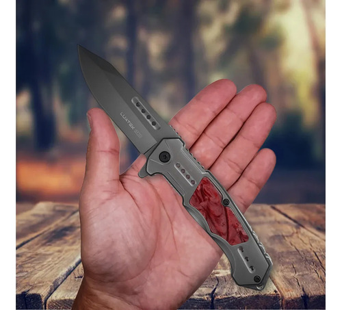 Canivete Tático Semi Automático Camping Pesca Premium Cor Modelo B