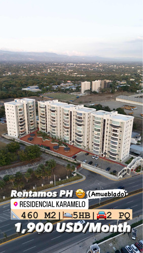 Rentamos Penthouse Amueblado Próximo A Homs