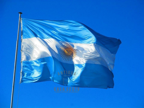 Imagen 1 de 7 de Bandera Argentina De Flameo *4,40x7mts* - Oficial Reforzada