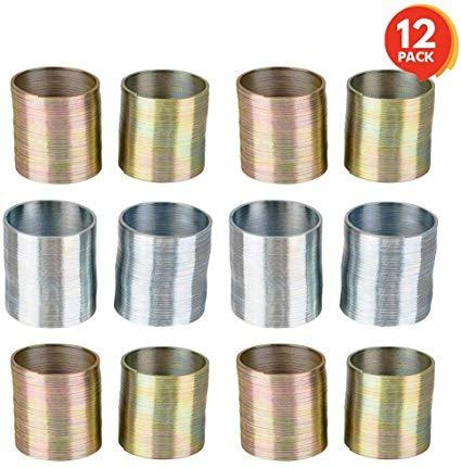 Artcreativity Metal Muelle - 12 Pack - 1 Pulgada Plata Y Oro
