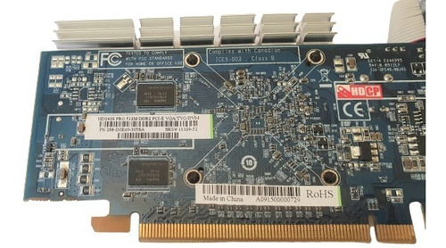 Imagem 3 de 5 de Placa De Vídeo Sapphire Ati Radeon Hd2400pro 512mb Defeito