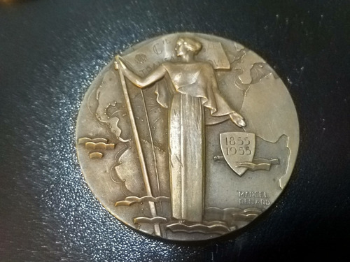 Medalla Francia Compañia Transatlantica 1955