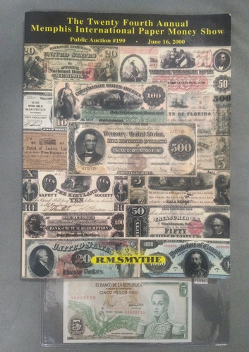 Catálogo De Subasta De Billetes En Memphis Eeuu