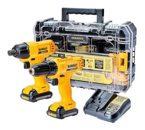 Combo Dewalt 12v Taladro + Atornillador Impacto Dck201c2 K37