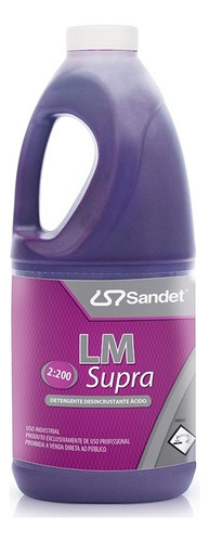 Detergente Desincrustante Ácido Lm Supra 2 Litros Sandet