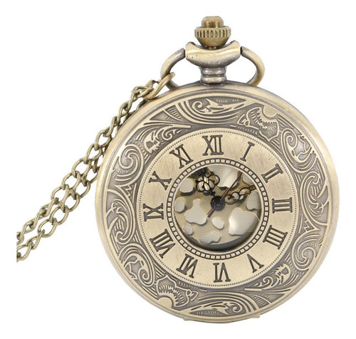 Reloj De Bolsillo Vintage Con Colgante De Número Romano