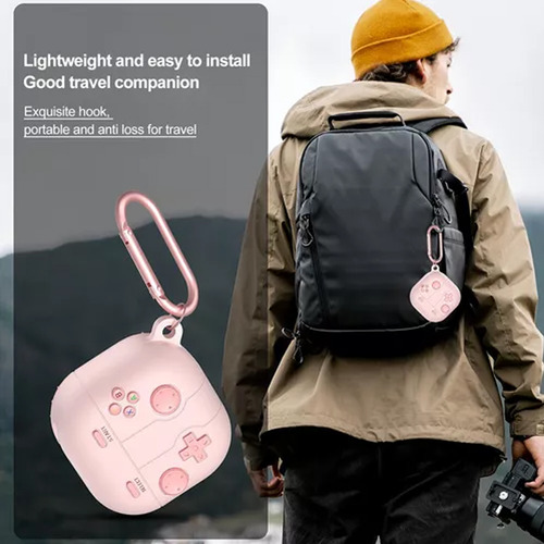 Funda Para Samsung Galaxy Buds 2 Pro Y Buds Fe Y Buds Live Y Buds Pro Y Buds 2 Case Uso Rudo Carcasa Con Llavero Soporte De Carga Inalámbrica