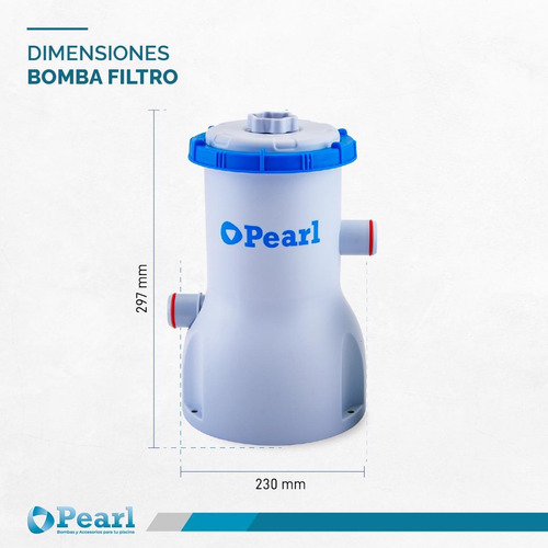 Bomba Filtro Para Pileta Lona Pearl 35 Watts