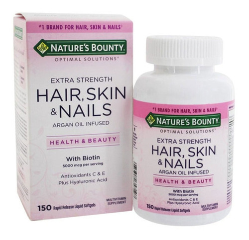 Vitaminas Hair Skin And Nails 5000mcg Cabello Piel Y Uñas