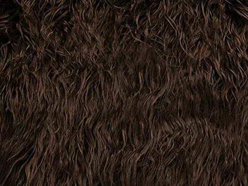 The Yard - Tela de piel sintética de pelo largo de oveja mongol, 64  pulgadas de ancho, vendido por The Yard (marfil)