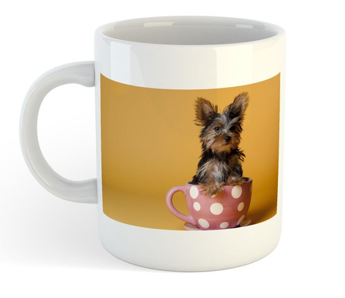 Taza De Ceramica Yorkshire Terrier En Cup Cute Perro Dog