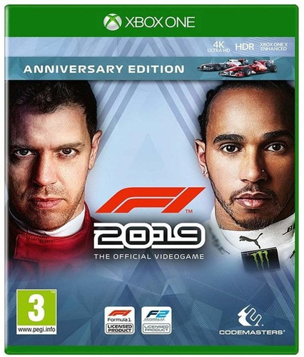 F1 2019 Xbox One. Formula 1 2019. Anniversary Ed. Fisico