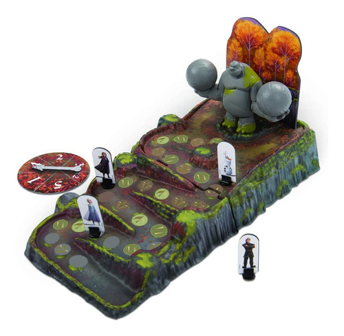 Juego De Mesa De Frozen Rumbling Rock Y Baraja Jumbo Olaf