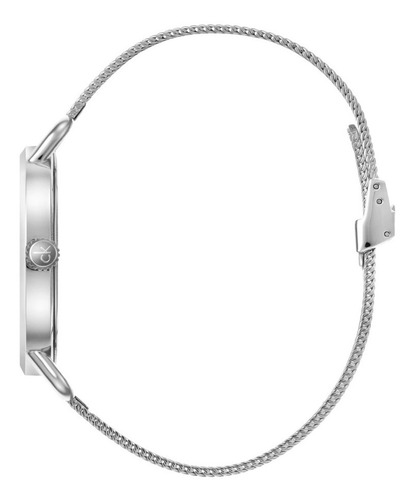 Reloj Pulsera Calvin Klein Ckk7b21126 Con Correa De Acero Inoxidable Color Plateado