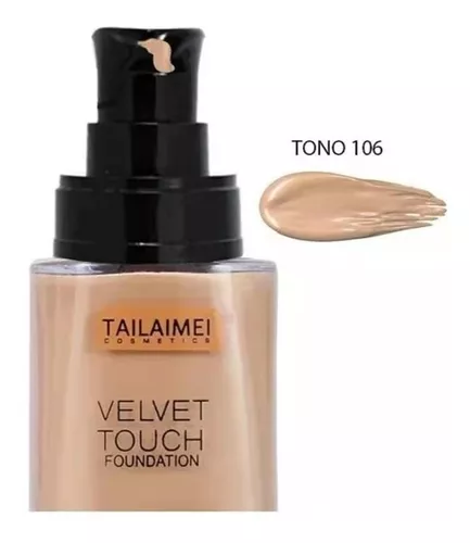  Pzas Tailaimei Base Maquillaje Velvet Touch Con   Tonos