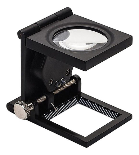 Lente De Cristal Óptico 10x Lupa Led Completa Metal