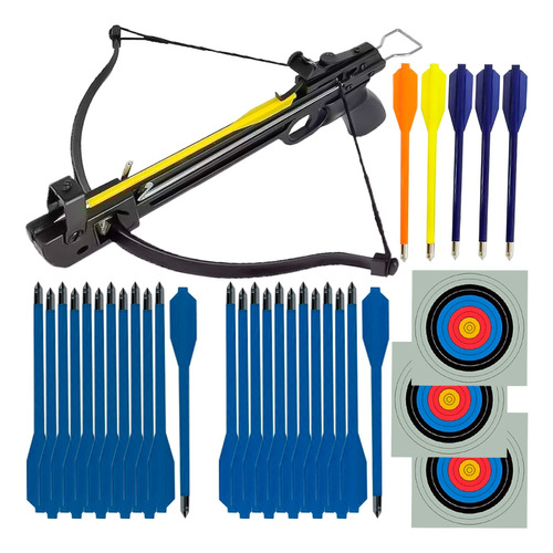 Balestra Camel 50 Libras + 24 Setas S65-bk + 5 Setas Nylon Crossbow Mk-50a1 ( Envio Imediato / Pronta Entrega )