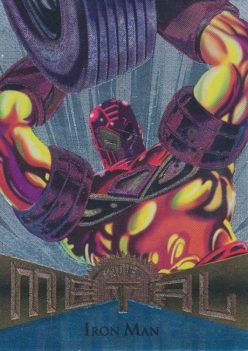 Hombres X - Fleer Marvel Metalizadas 95 #23 Iron Man