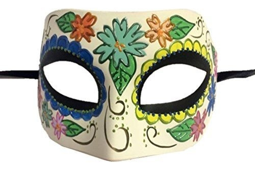 Half Eye Mask Flower Design Mardi Gras Halloween Costume Acc