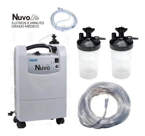 Imagen 1 de 10 de Concentrador De Oxigeno Nuvo Lite Nidek Medical  5 Litros