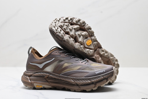 Tenis Satisfy X Hoka Running Mafate Trail Shoes Casual Green