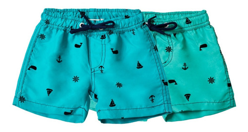 Short De Baño Malla Bebé Nene Estampado Zuweni