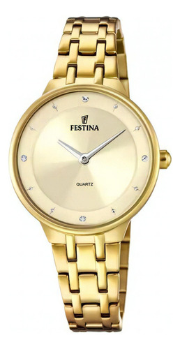 Reloj Para Mujer Festina Mademoiselle F20601/2 Dorado