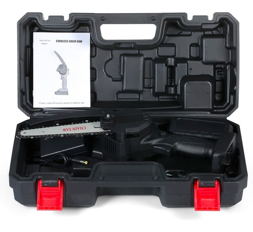 Imagen 2 de 6 de Mini Moto Sierra Inalambrica Cadena Bateria Recargable