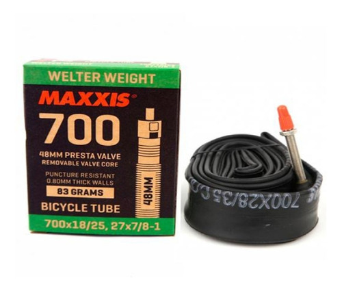 Câmara De Ar Maxxis Aro 700x18/25c Valvula Presta 48mm Remov