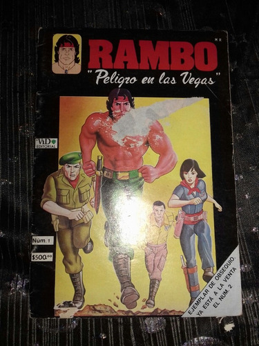 Rambo Comic Numero 1:  Peligro En Las Vegas  Editorial Vid
