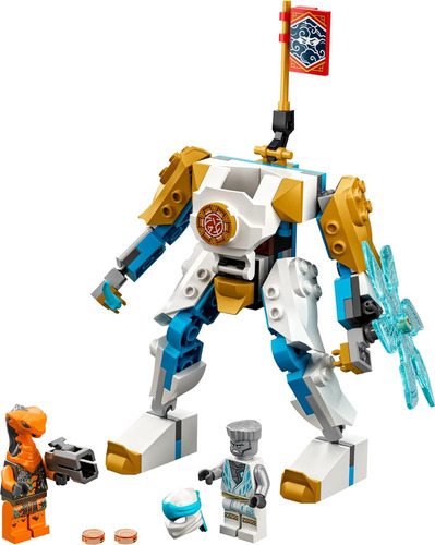 Lego Ninjago Zanes Power Up Mech Evo Figura De Acción Con Co