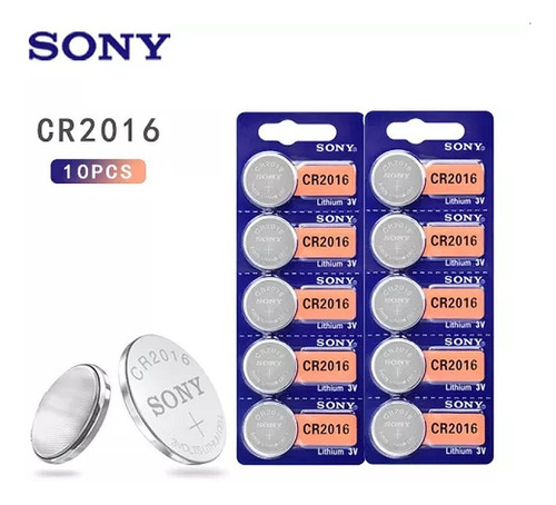 10 Pilas Bateria Sony Cr2016 
