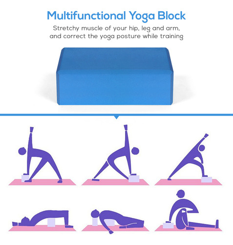 Set De Yoga Block Pilates Para Meditación, Bloques De Yoga C