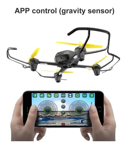 Imagen 1 de 6 de Dron A Control Remoto Fpv Con Cámara Wifi Soporte De Altitud