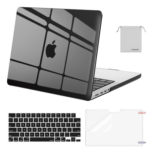 Funda Mosiso Para Macbook Pro 14 M1 Pro/max +c/tec Blackcr