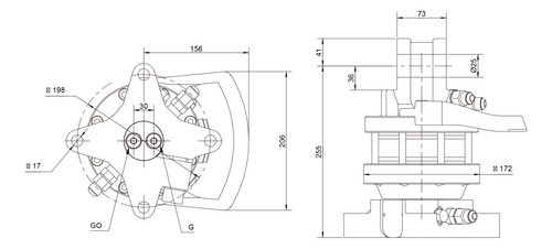Rotator Lf4,5 Guindastes Carregadores Garras Florestal