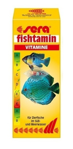 Sera Fishtamin Vitamina Peces Acuarios Agua Dulce 15 Ml