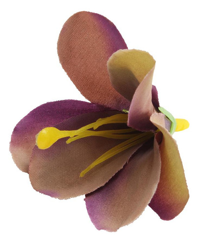 Ramo De Orquídeas Artificiales Con Cabezas De Flores De Seda