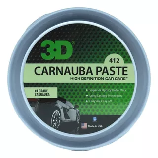 3d Carnauba Paste Wax Cera En Pasta 330ml