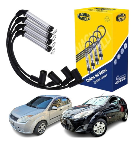 Fiesta Hatch 1.0 8v Gas/flex Cabos De Velas 2011 2012 2013