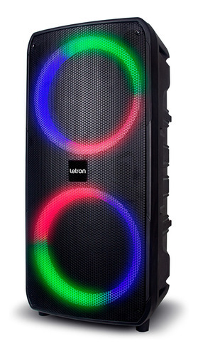 Caixa De Som Trance Led Rgb Bluetooth Controle 1200w Letron