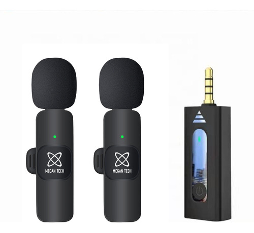 Microfono Corbatero Inalambrico 2 Microfonos 3.5mm Miniplug