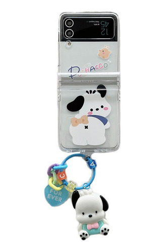 Funda Para Teléfono Painted Doll Z Flip4z Flip3 Con Colgante