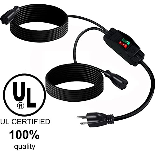 Cable De Extensión De 2 Vías Con Interruptor De Encendido/ap