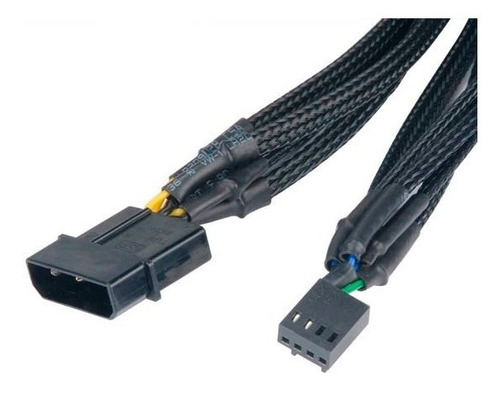 Imagem 5 de 5 de Cabo Adaptador Fan Cooler 4 Pinos Pwm Conector Placa Mãe Rpm