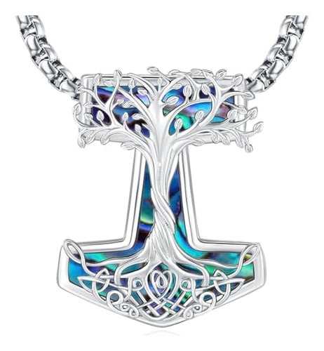 Joyería Vikinga Para Hombres Mujeres Mujer Mjolnir Thors Mar